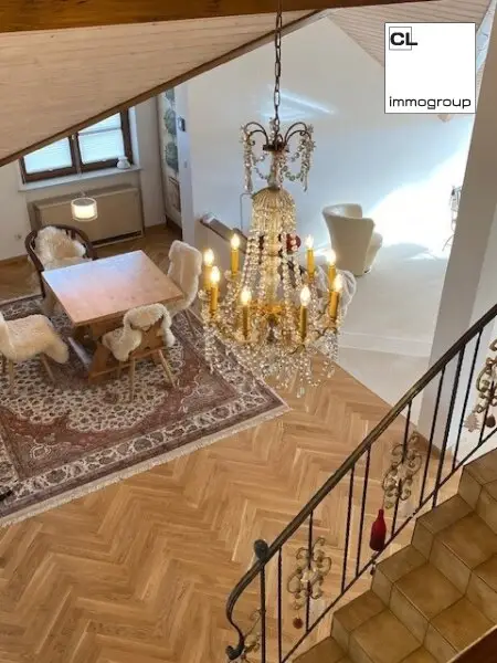 Mondsee Top Lage: Exklusive Maisonette-Dachgeschosswohnung mit 3 Balkon- und Terrassenbereichen