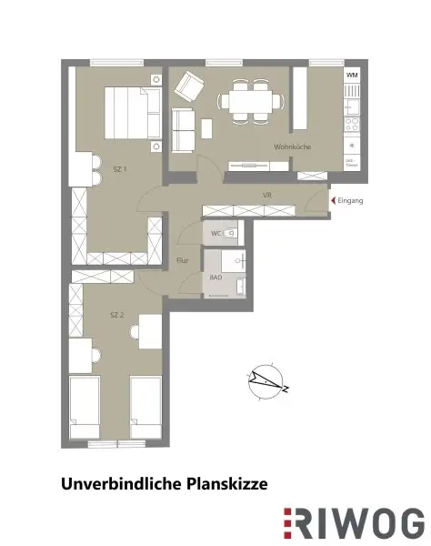 It´s time to move | ruhig gelegene 3-Zimmer-Wohnung im 3. Liftstock | Garage optional verfügbar