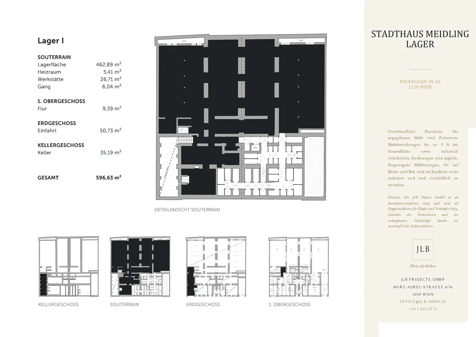 JLB Grundriss – Lager
