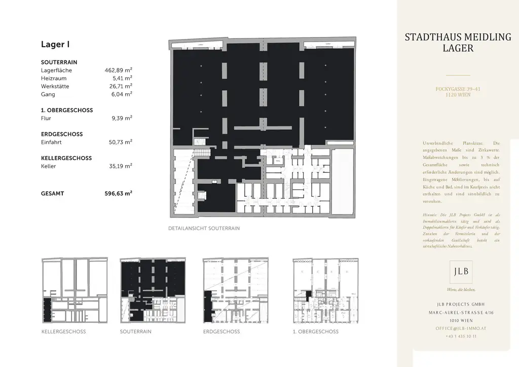 JLB Grundriss – Lager