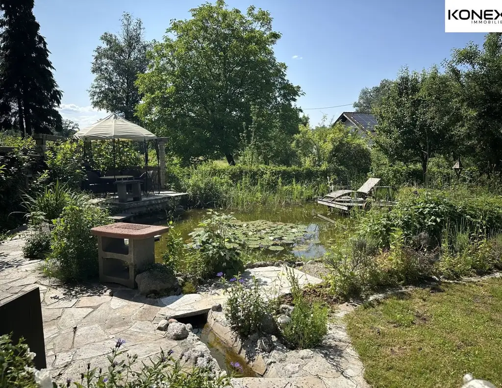 Stilvolles Einfamilienhaus mit Pool & Teich in begehrter Lage Salzburg-Moosstraße