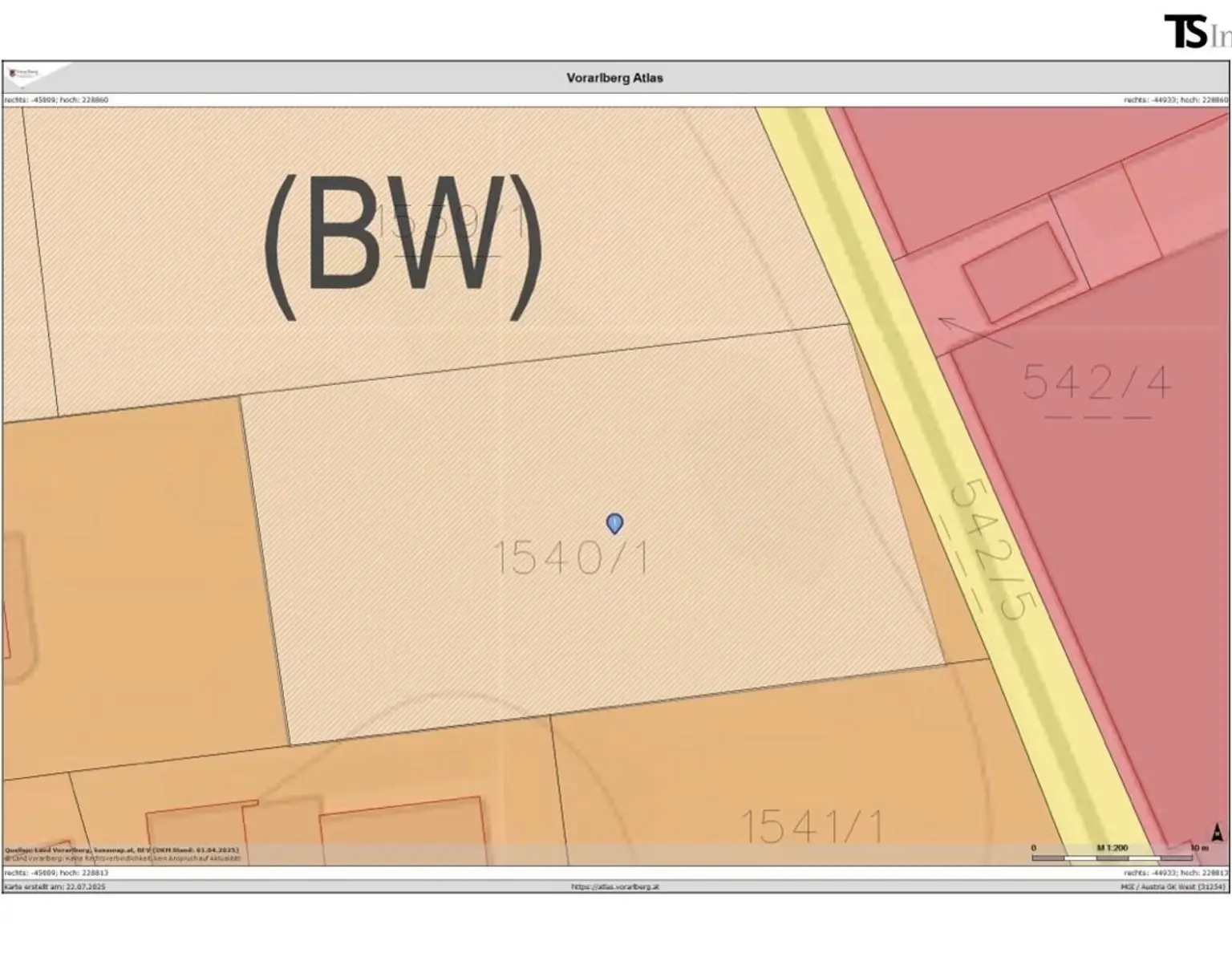 Bludesch: Baugrundstück in Top-Lage - ca. 400 m² bzw. 500 m² (Gesamtgrundfläche 900 m²)