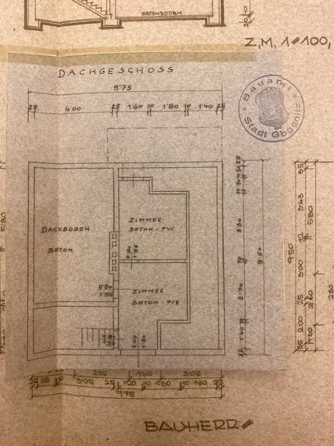 Grundriss DG 1954