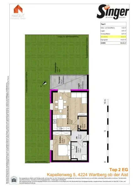 Hochwertiges Neubauprojekt in Wartberg ob der Aist mit nur 5 Wohneinheiten