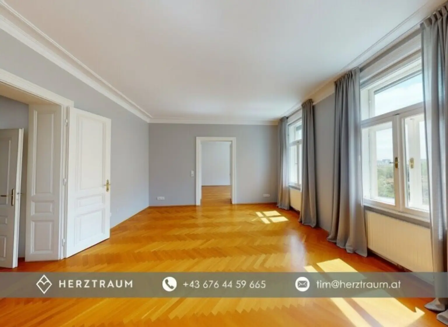 Stilvolle Erkerwohnung mit Fernsicht – 124 m² Altbau im 19. Bezirk – PROVISIONSFREI