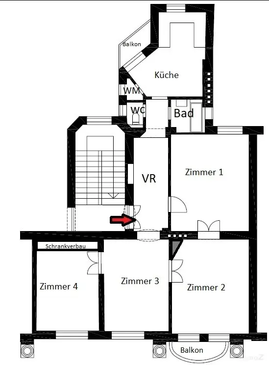 Grundriss -Skizze