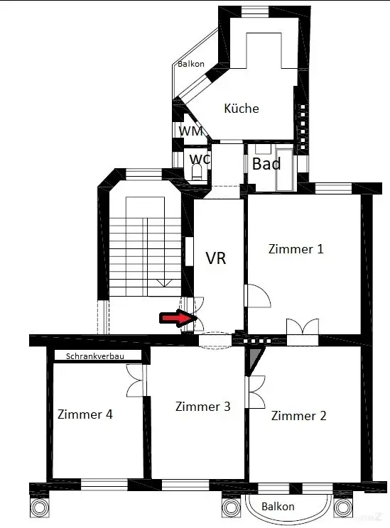Grundriss -Skizze