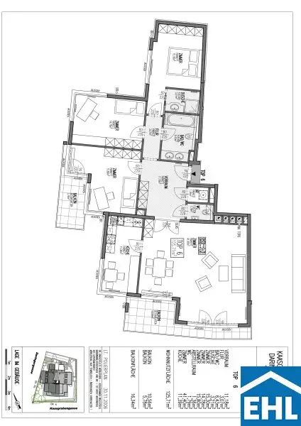 Großzügige 4 Zimmerwohnung mit Freiflächen am Kaasgraben