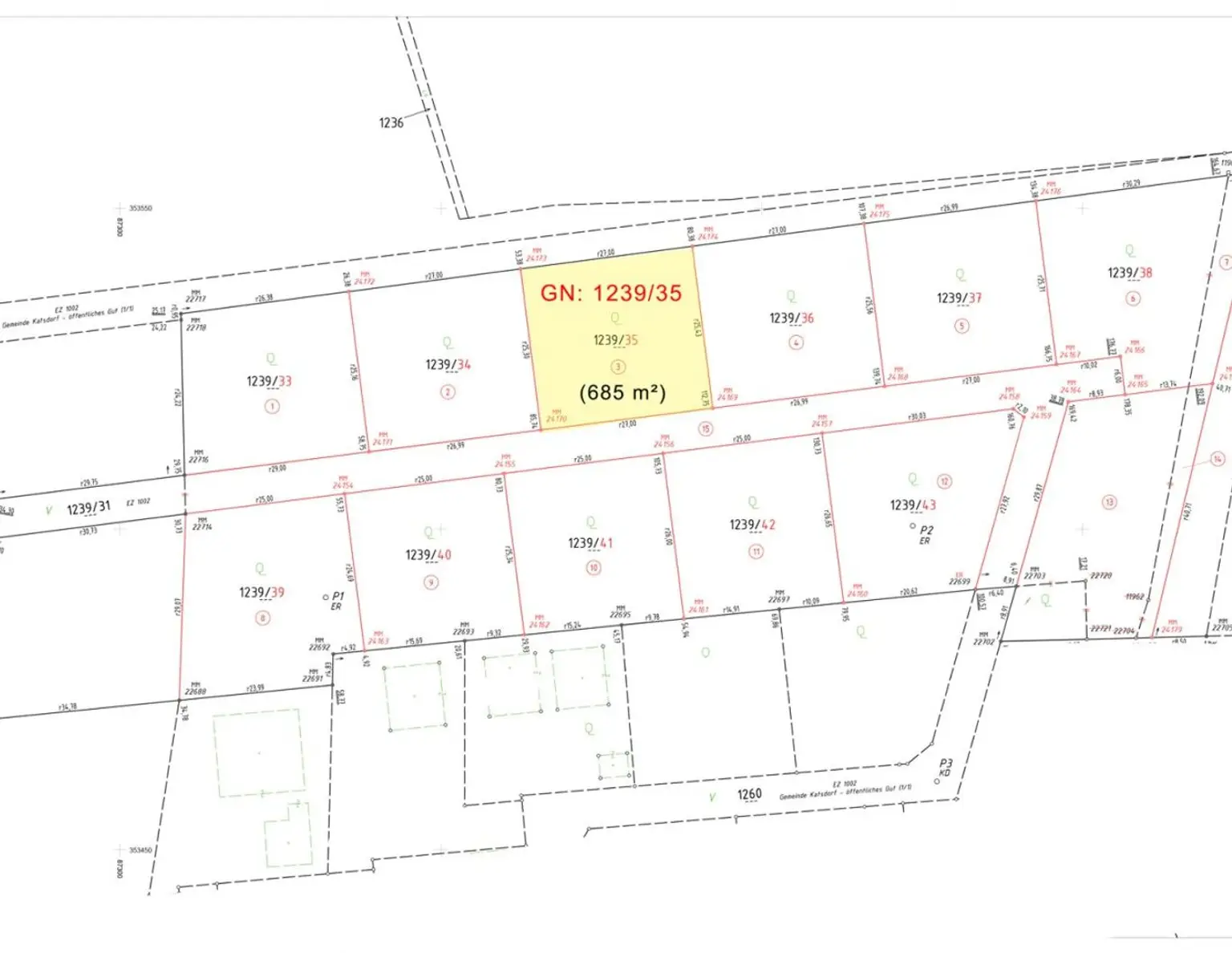 Baugrundstücke in Katsdorf / Ruhstetten - sonnige Lage, ideal für 1-3 Wohneinheiten je Parzelle