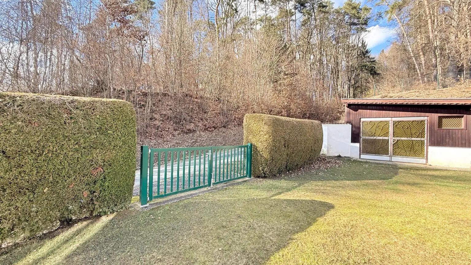 Seiteneingang zum Gartenhaus