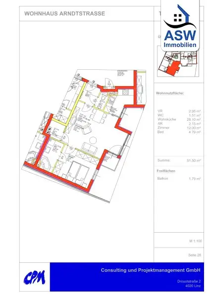 Schöne 2-Zimmerwohnung mit Balkon unweit der U4 (befristet vermietet)