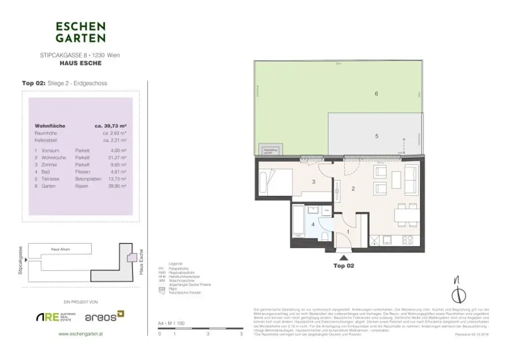 Wohnen im Grünen: Traumhafte Gartenwohnung - befristet vermietet - kurzfristig freimachbar