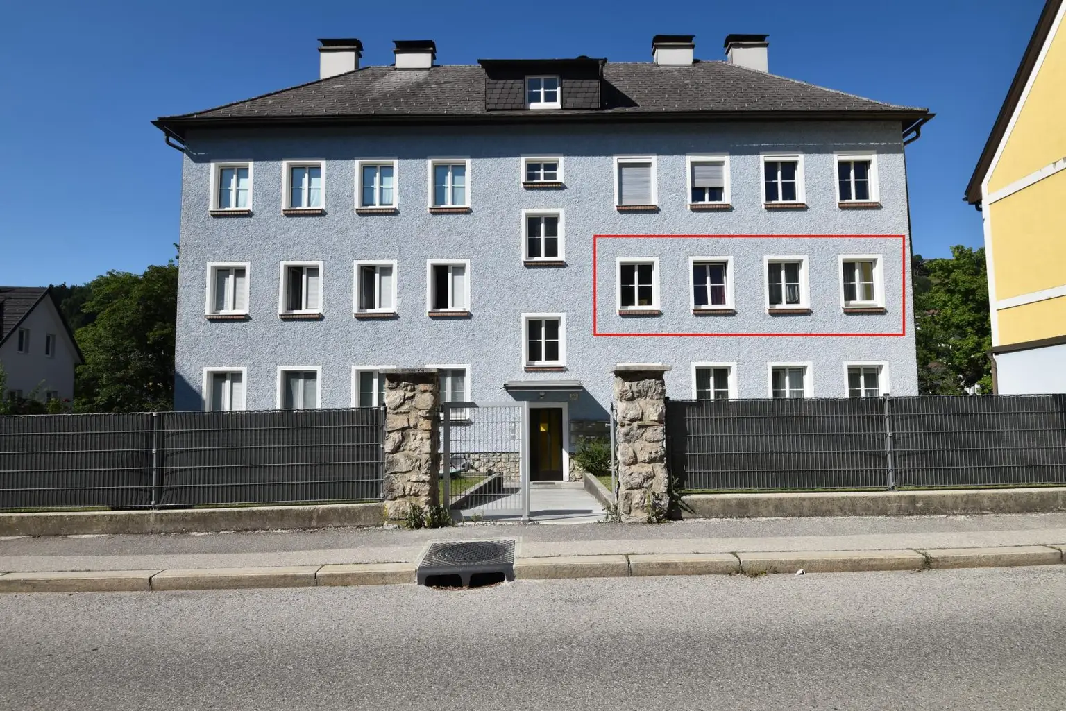 Wohnung eingezeichnet