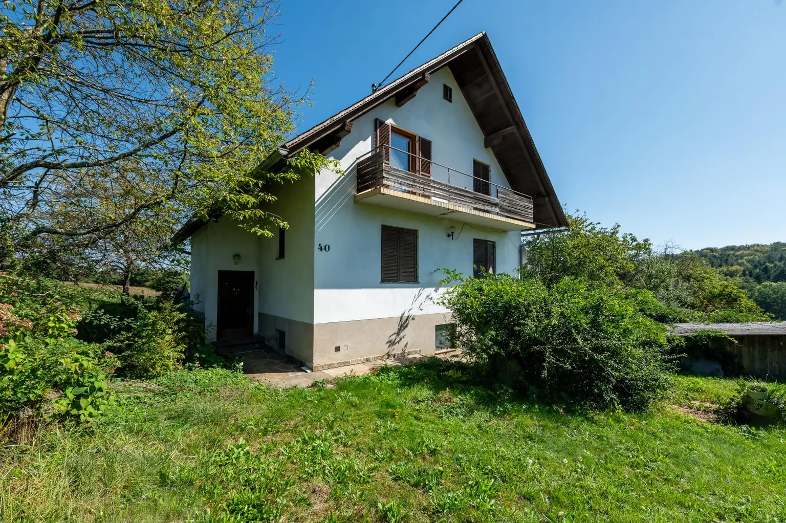 Liegenschaft mit Einfamilienhaus und Nebengebäuden nahe Bad Gams!