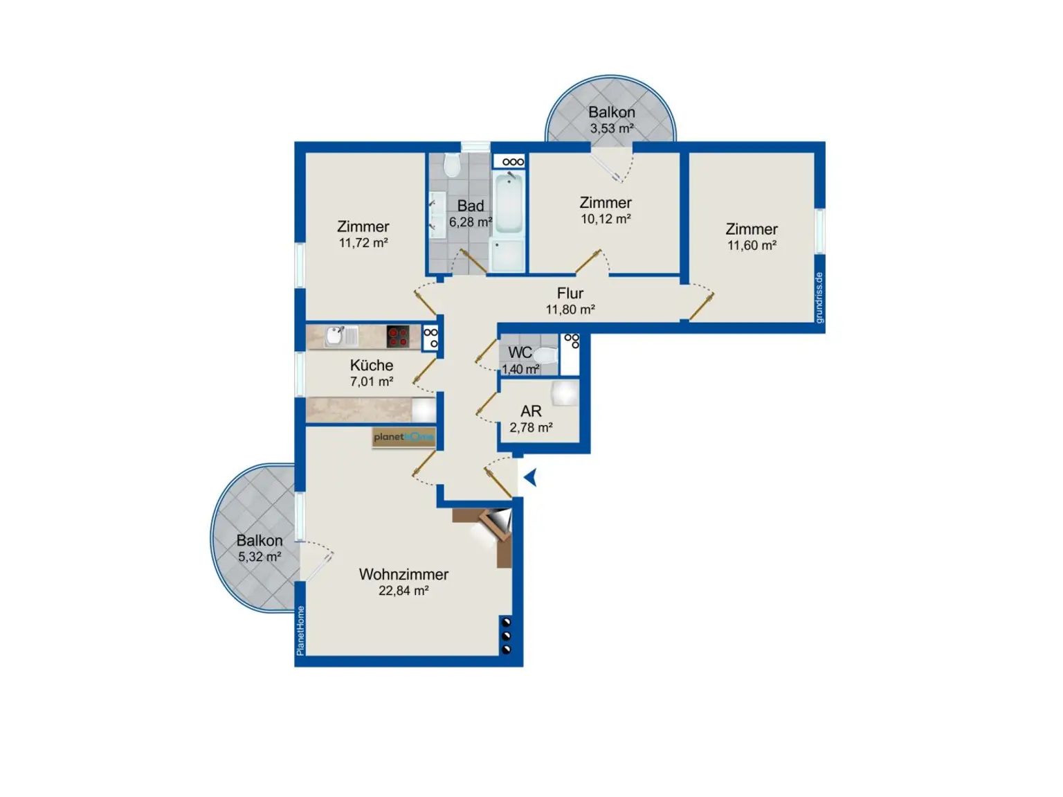 Grundriss Wohnung