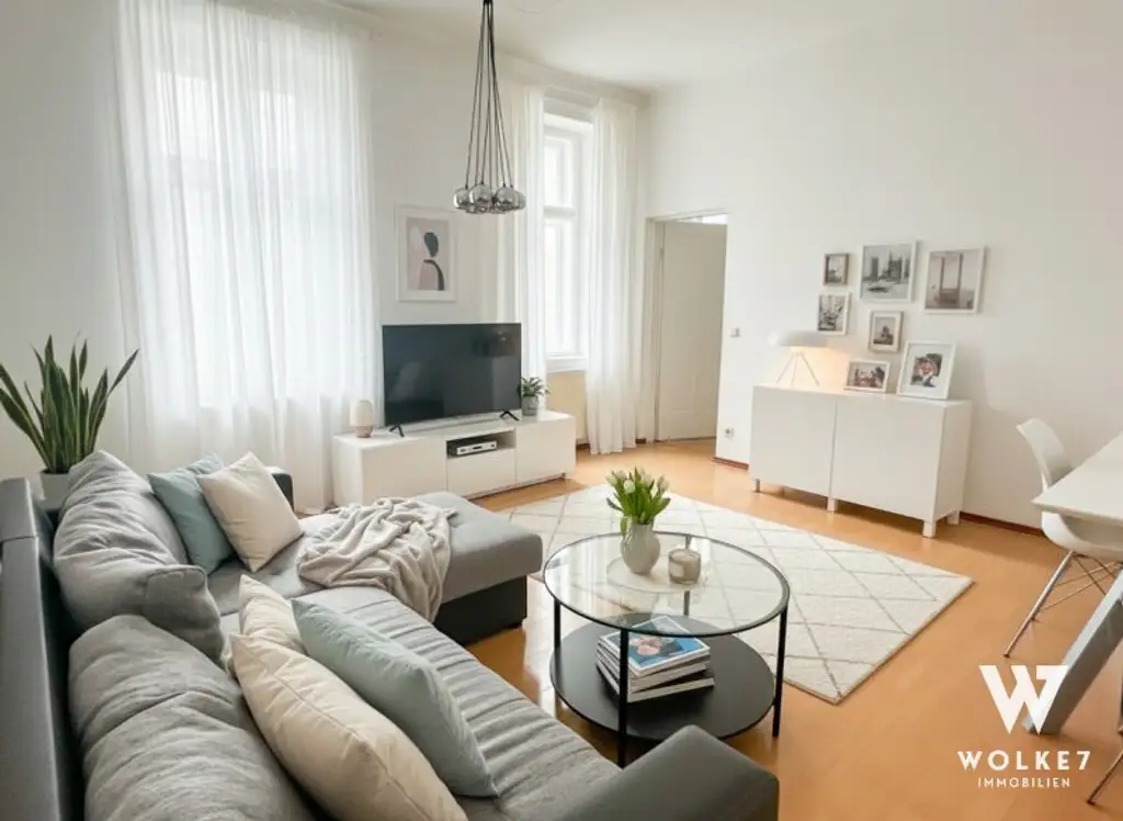 Ruhige Altbauperle: Charmante 2-Zimmer-Wohnung mit Innenhoflage nähe WU