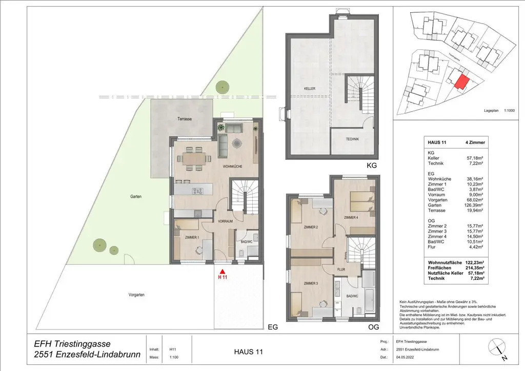 Neubau – Familienfreundlich & energieeffizient: 5‑Zimmer‑Haus mit Keller und 2 Stellplätzen