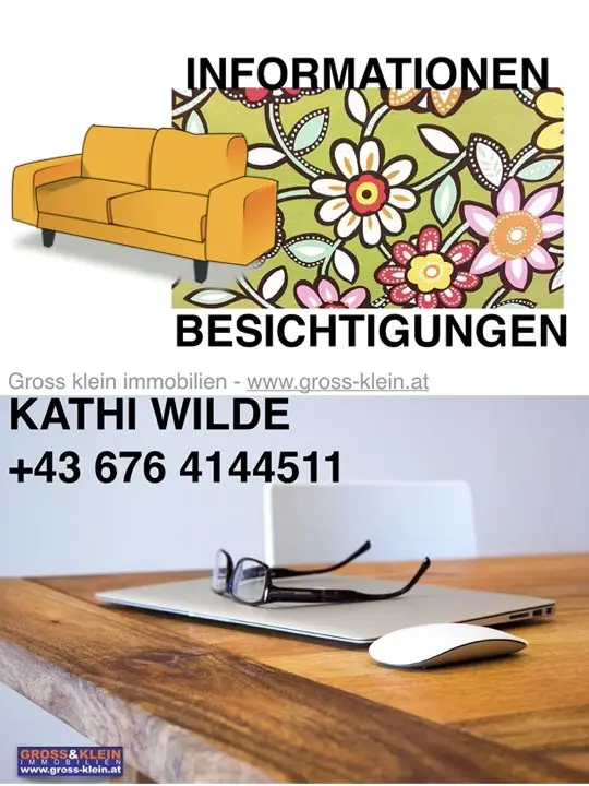 :-) charmante  5 Zimmer  -    geniale Einteilung
Aussergewöhnlich - 1.553 E Bruttomiete,
provfreii