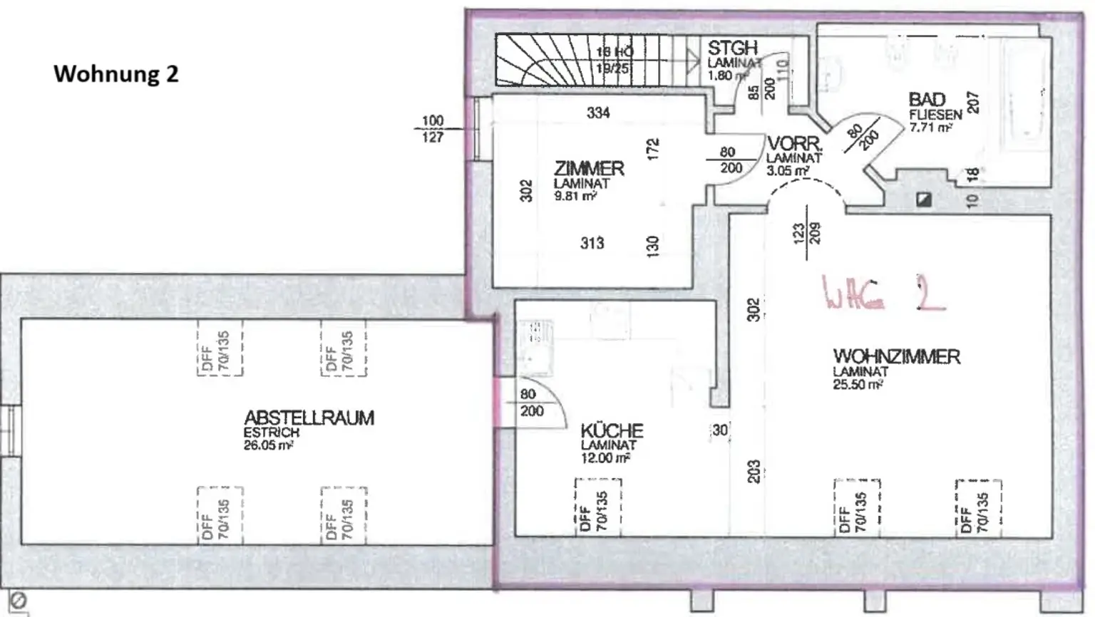 Wohnung 2 | ++ NEU ++ Investitionsjuwel: Zinshaus - Fußgängerzone von Wiener Neustadt | Prima Service Immobilien