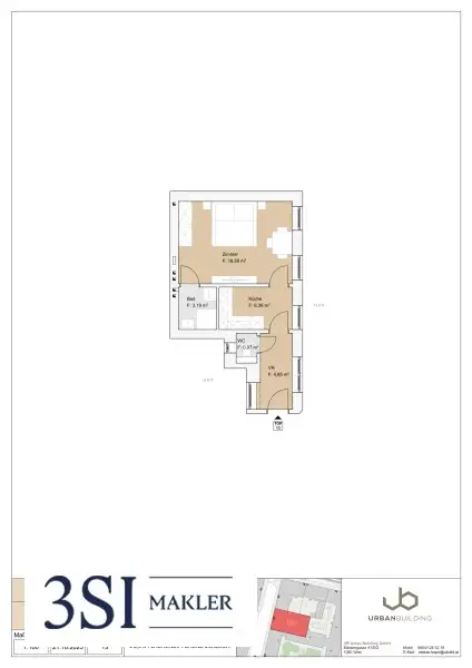 Klausgasse 46: Vollsanierte 1,5-Zimmer-Altbauwohnung in ruhiger Seitengasse des 16. Bezirks