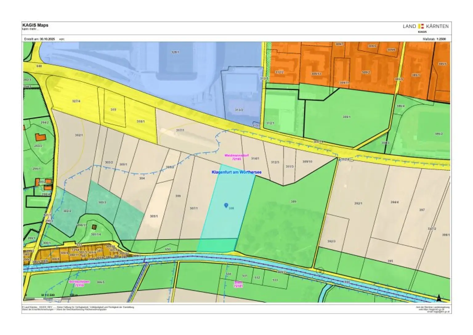Landwirtschaftliche Flächen mit 15.000m² in Waidmannsdorf - Nähe Fussballstadion