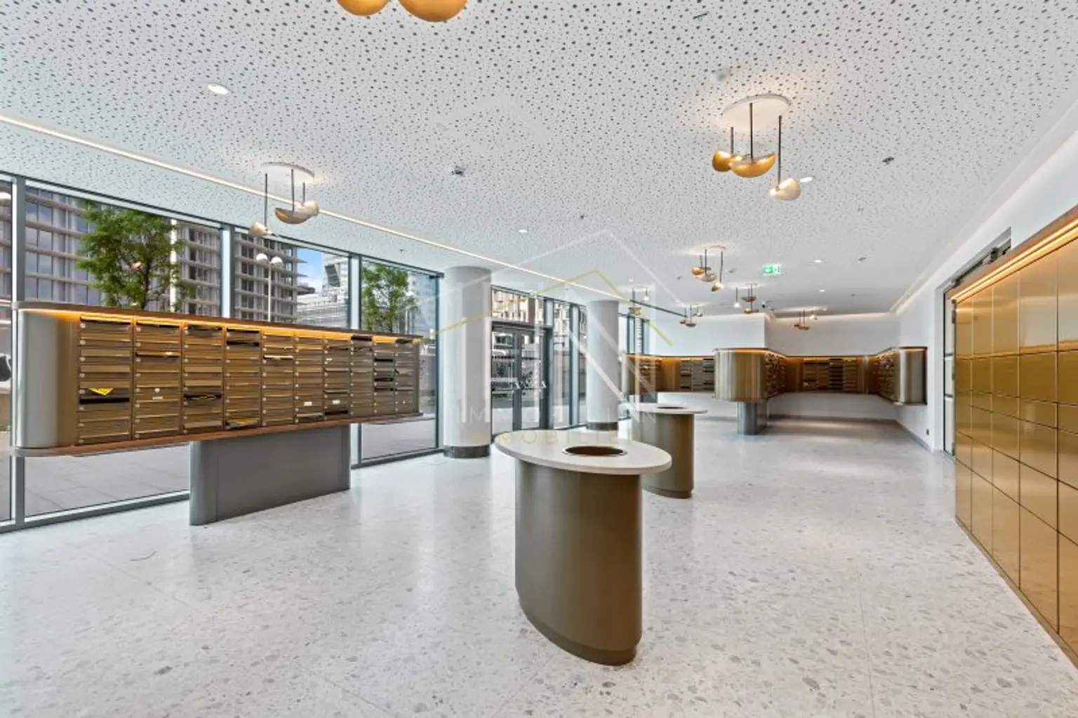 Eingangsbereich Danube Flats, Postkästen