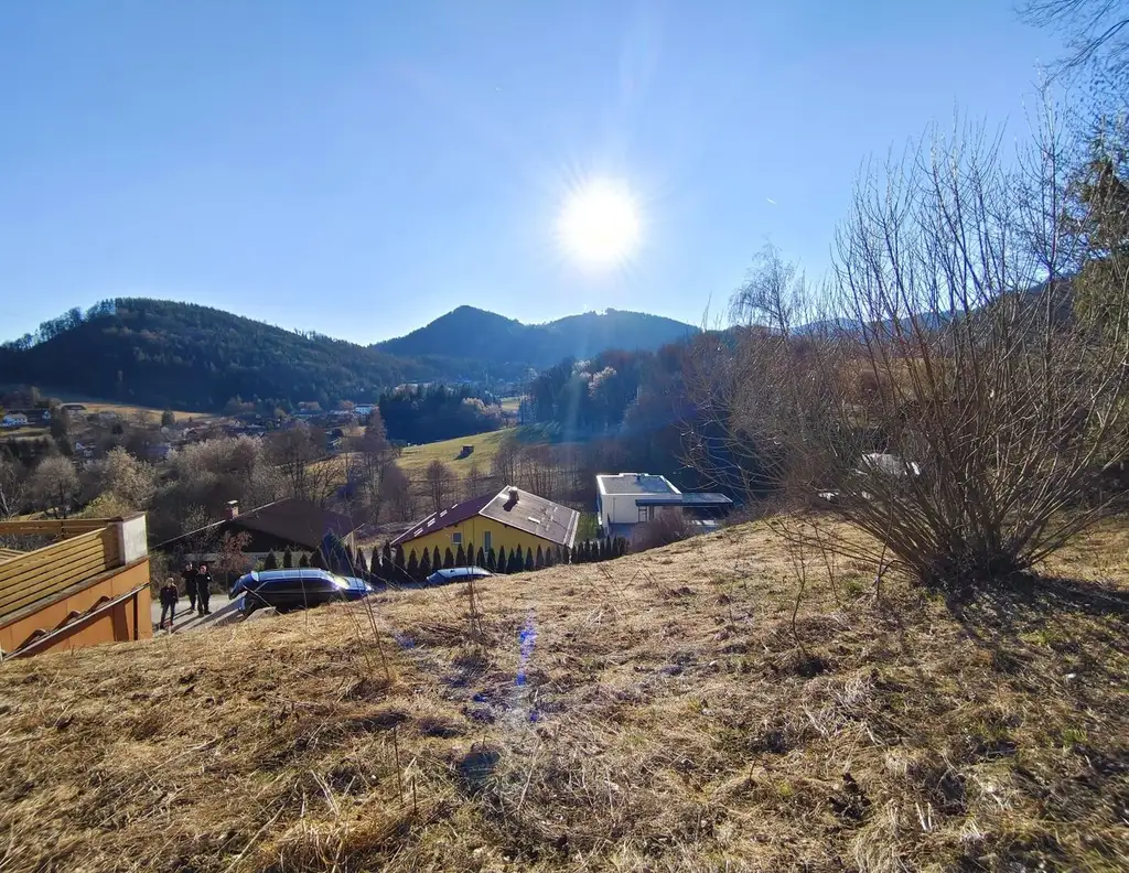 Exklusives Wohngrundstück in Kapfenberg - Sonnenhangsiedlung: Ruhelage, Sonnige West-Ausrichtung und Unverbaubarer Ausblick!