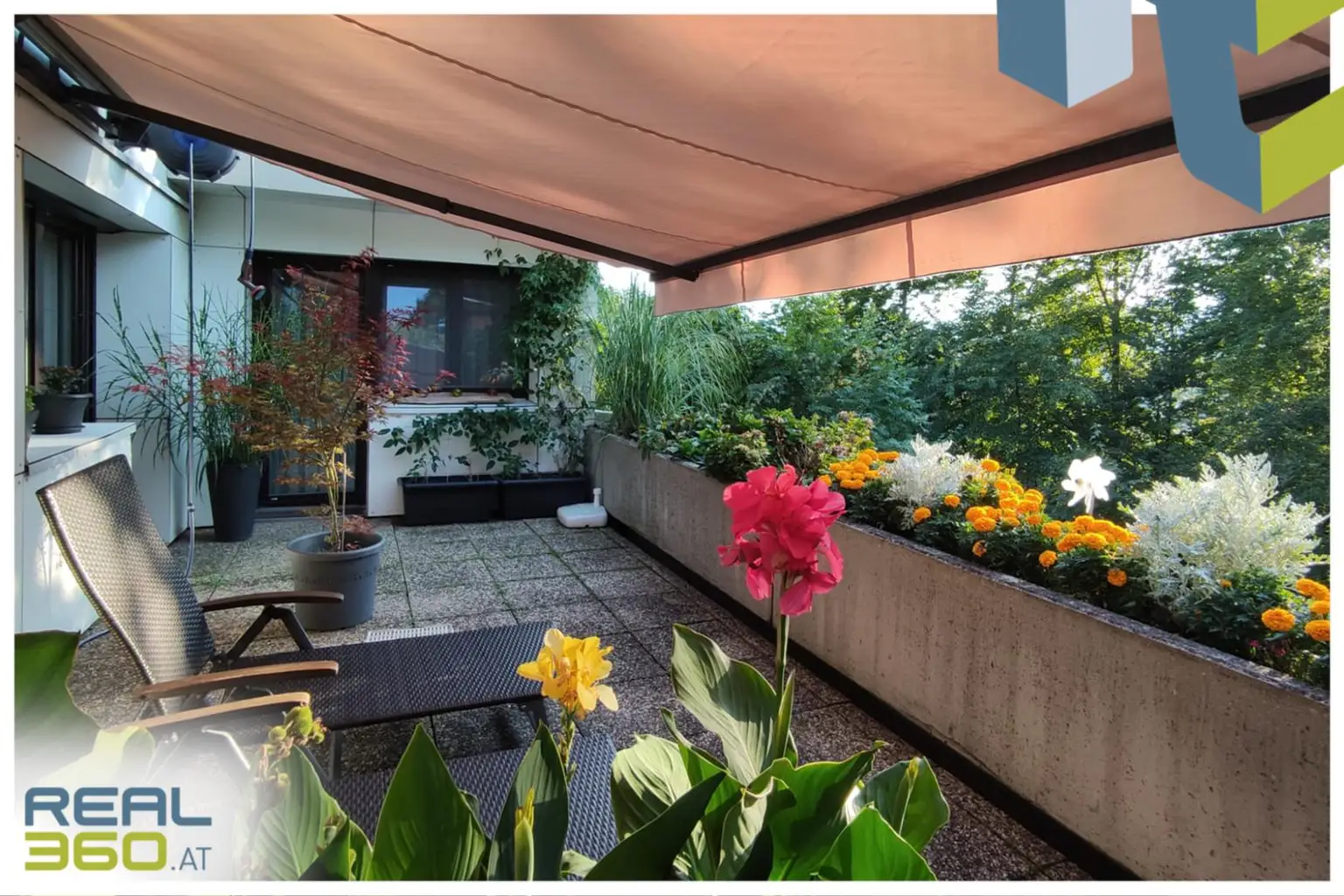 entspannen auf der Terrasse