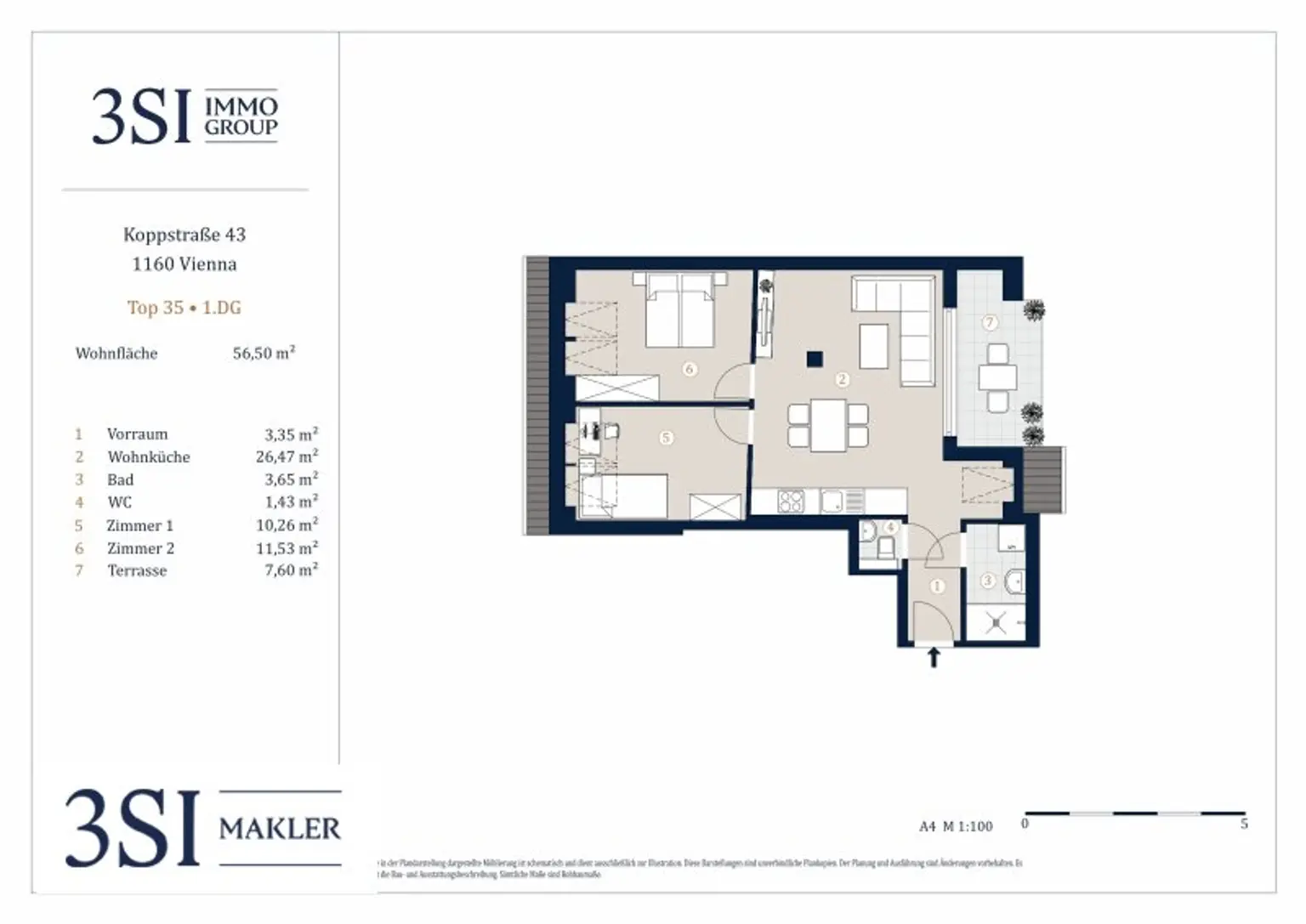 Eleganz & Komfort – moderne Dachgeschosswohnung mit Balkon & Premium-Design