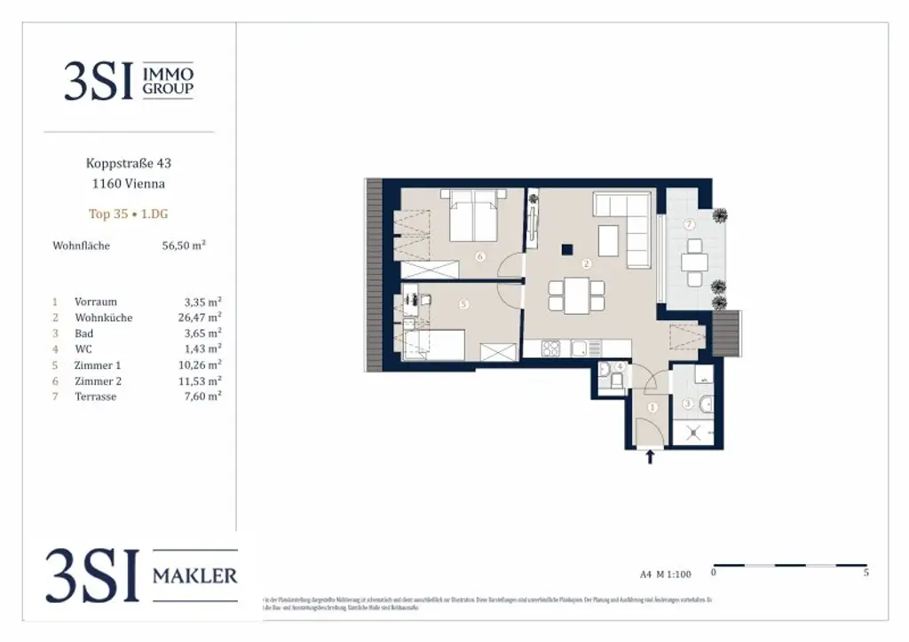 Eleganz & Komfort – moderne Dachgeschosswohnung mit Balkon & Premium-Design