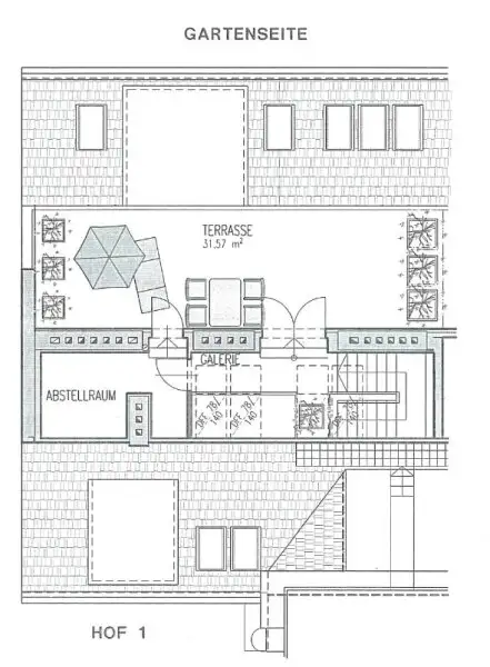 Maisonette mit 3 Zimmer + Galerie und Dachterrasse in 1070 Wien