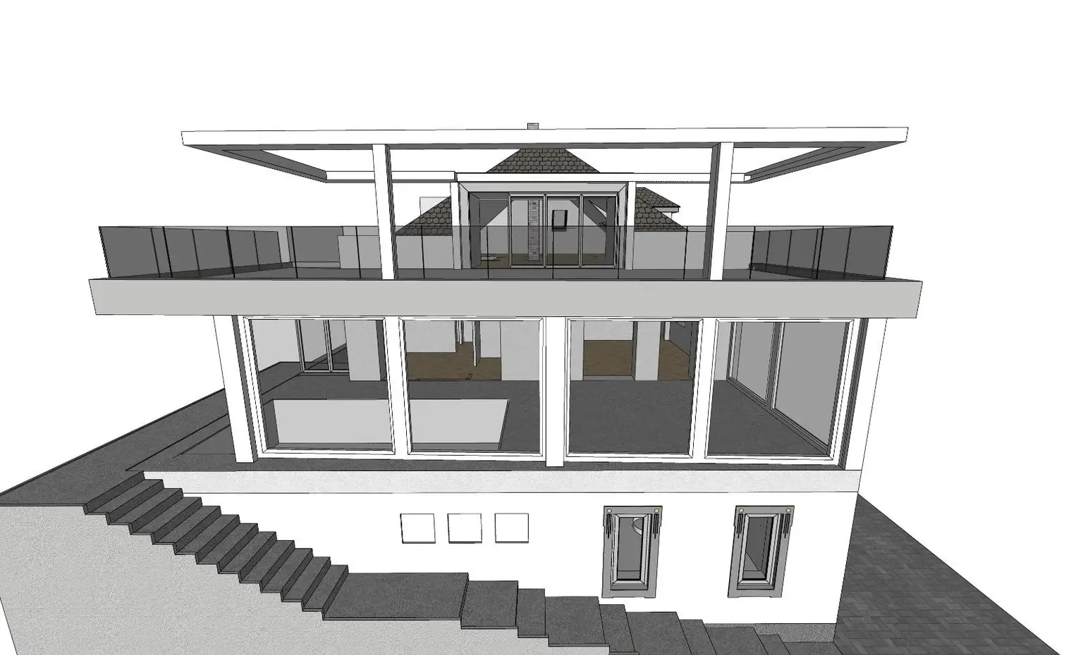 Edelrohbau-Villa, Herrschaftlicher Wohnsitz am Fuße des Kahlenberges an der Donau. Teilrestauriert entkernt und komplette Ausbauplanung.