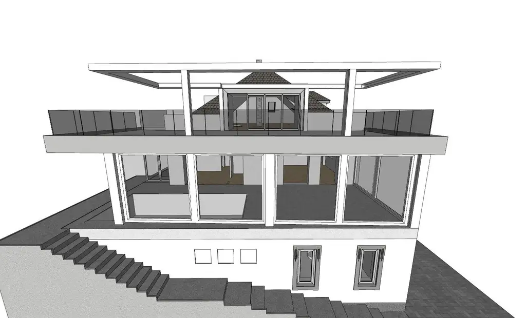 Edelrohbau-Villa, Herrschaftlicher Wohnsitz am Fuße des Kahlenberges an der Donau. Teilrestauriert entkernt und komplette Ausbauplanung.
