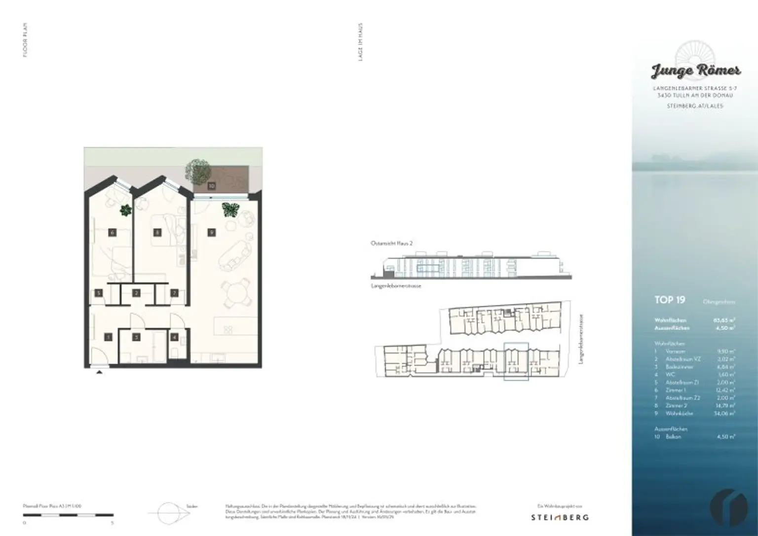 3 Zimmer Wohnung Nähe Donaulände, zentrumsnah