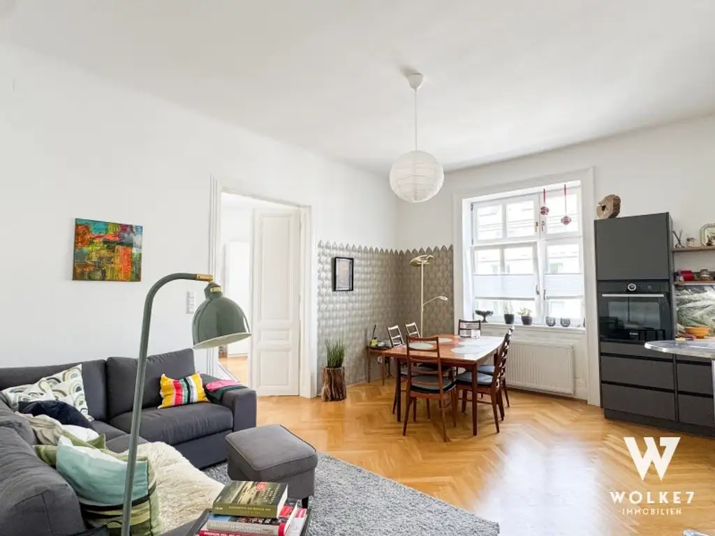 Stilvolles Wohnen in 1100 Wien – modernisierte 2-Zimmer-Wohnung mit Designküche & Blick ins Grüne I Nähe U1 Troststraße