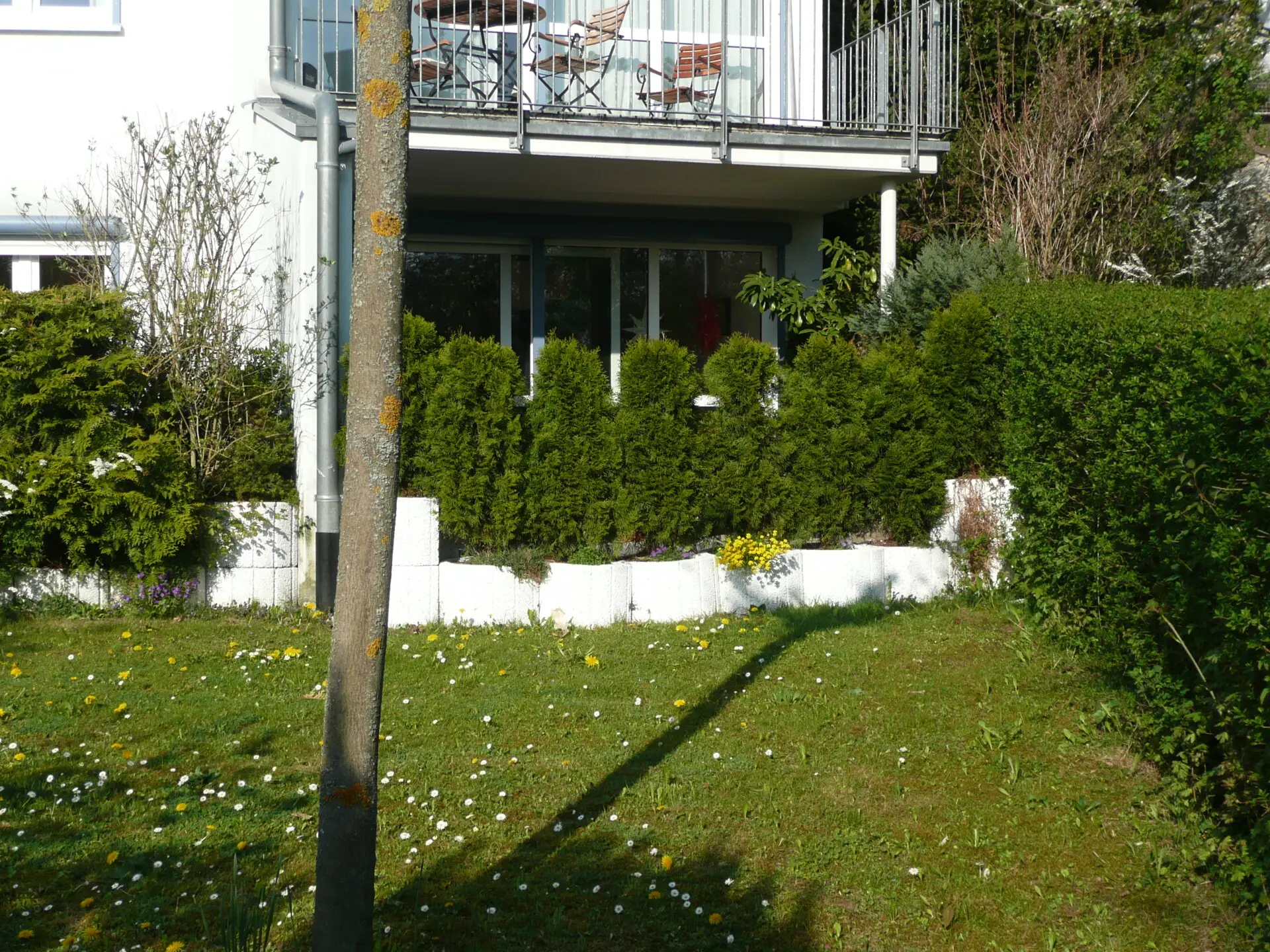 Terrassenansicht vom Garten aus