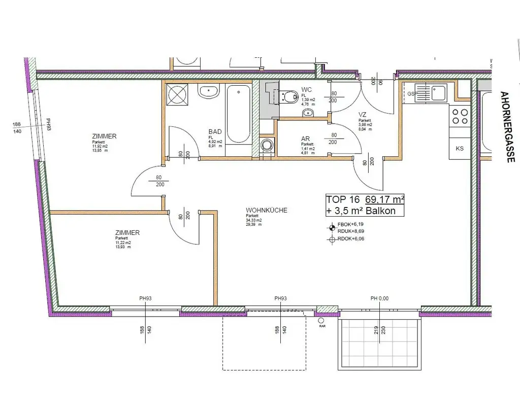 TRAUMLAGE bei der NEUBAUGASSE - Moderne Neubauwohnung mit West-Balkon