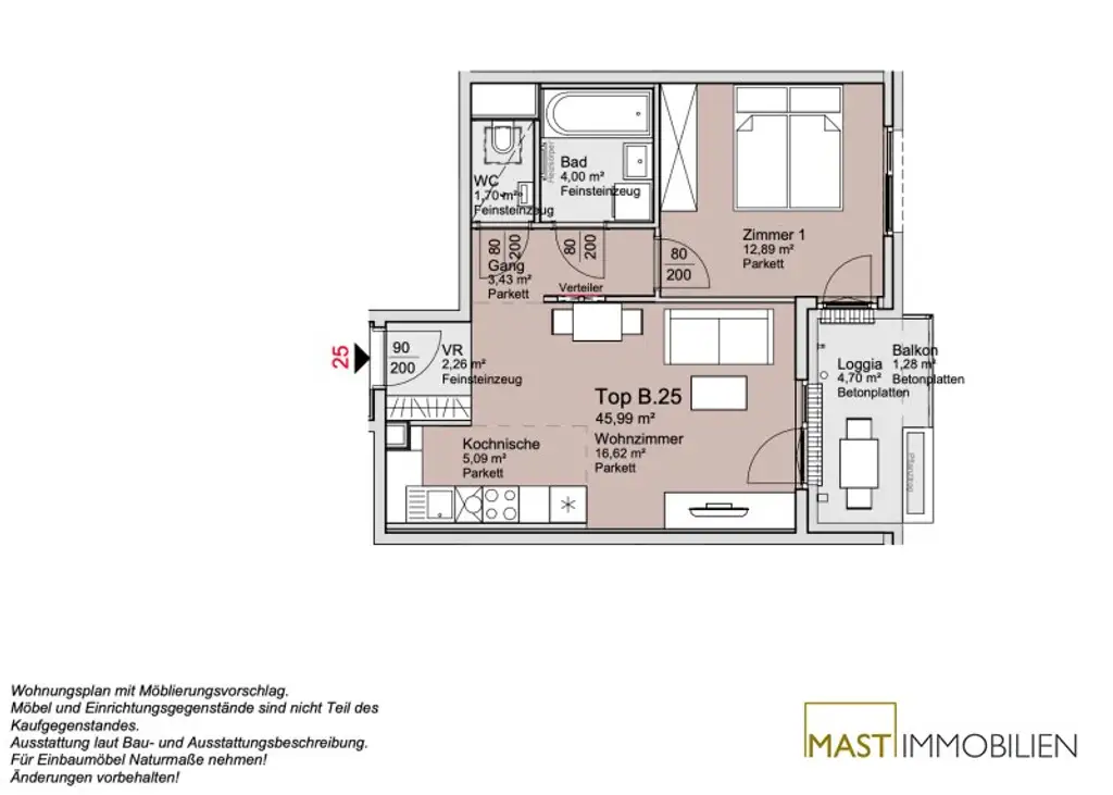 *Ende 2026* Provisionsfreie 2-Zimmer im 4. Stock!