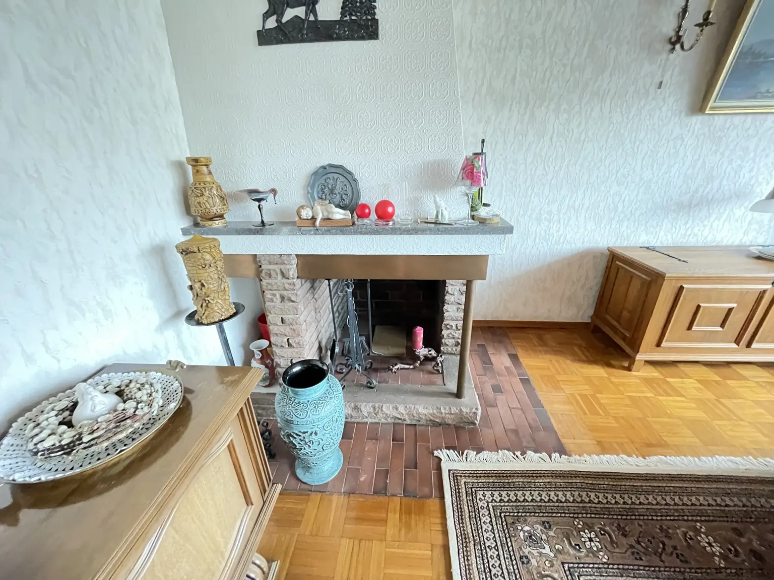 Kamin im Wohnzimmer