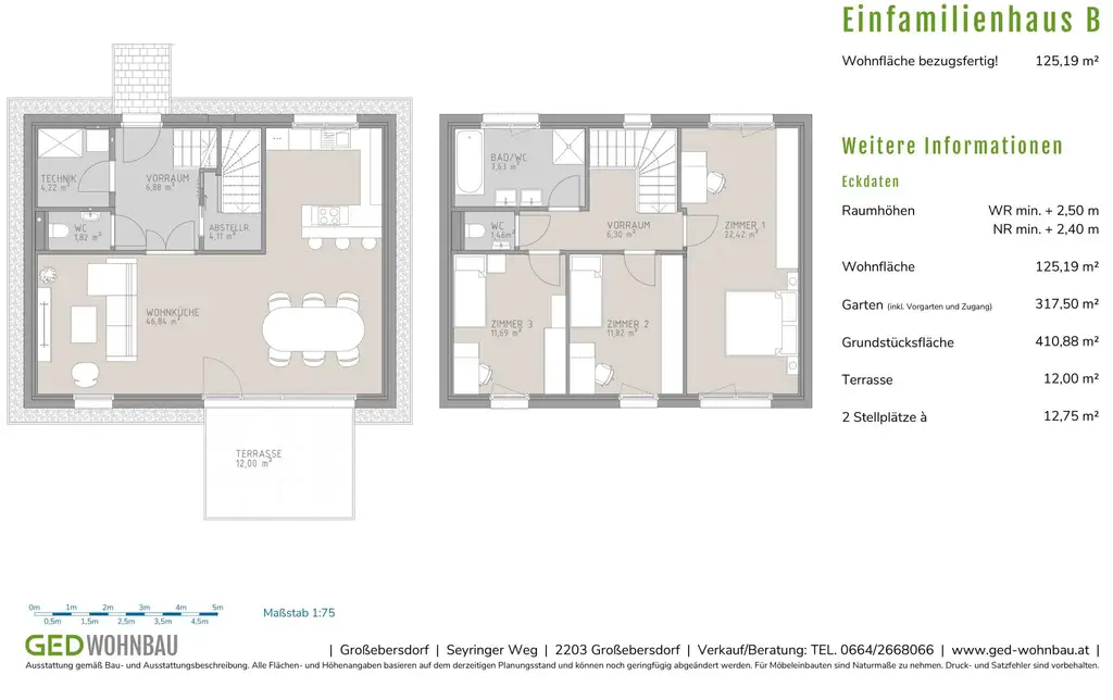 Wohnen mit Weitblick in Großebersdorf