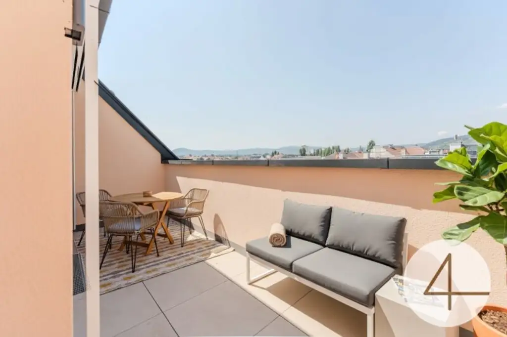 Moderne Neubau-Etagenwohnung mit Dachterrasse – befristet vermietet bis 31.01.2030