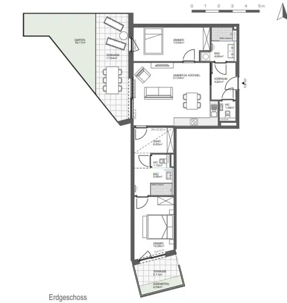 Exklusive 3-Zimmer-Gartenwohnung mit Balkon & Terrasse – Wohnen nahe der Donau