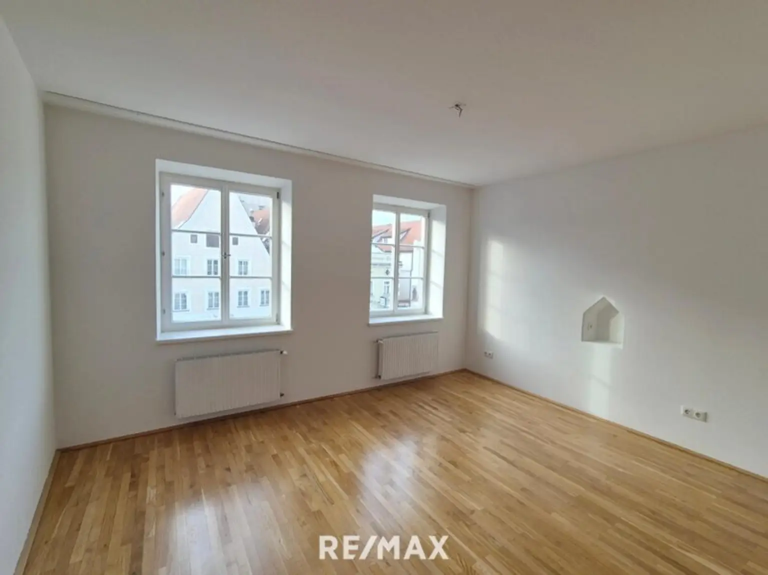 Schlafzimmer Blick Stadtplatz