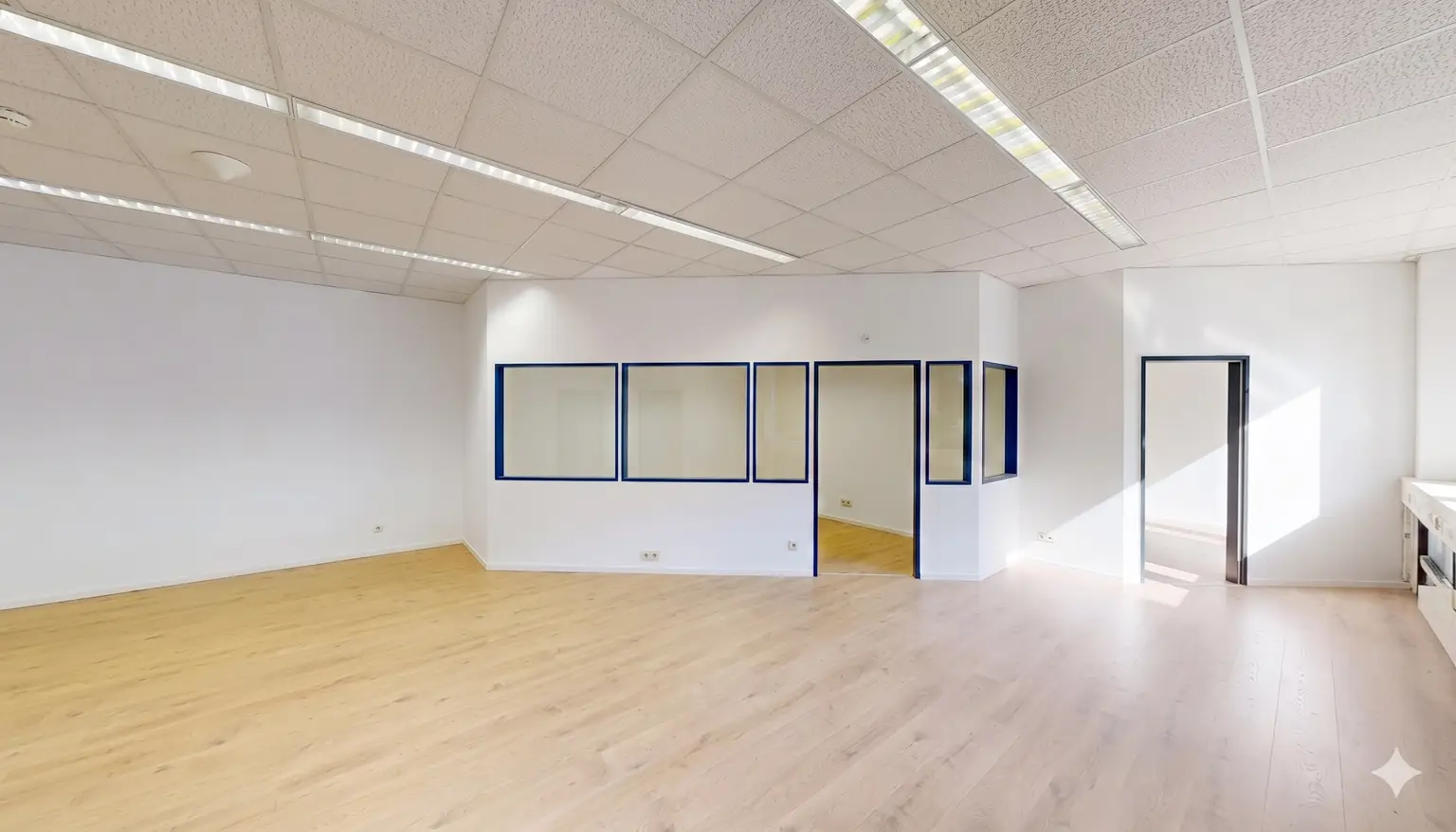 Große Bürofläche mit optimaler Raumaufteilung