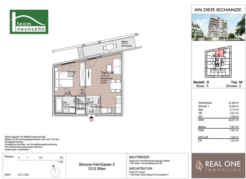 „An der Schanze“ – Exklusives Wohnen im Donaufeld