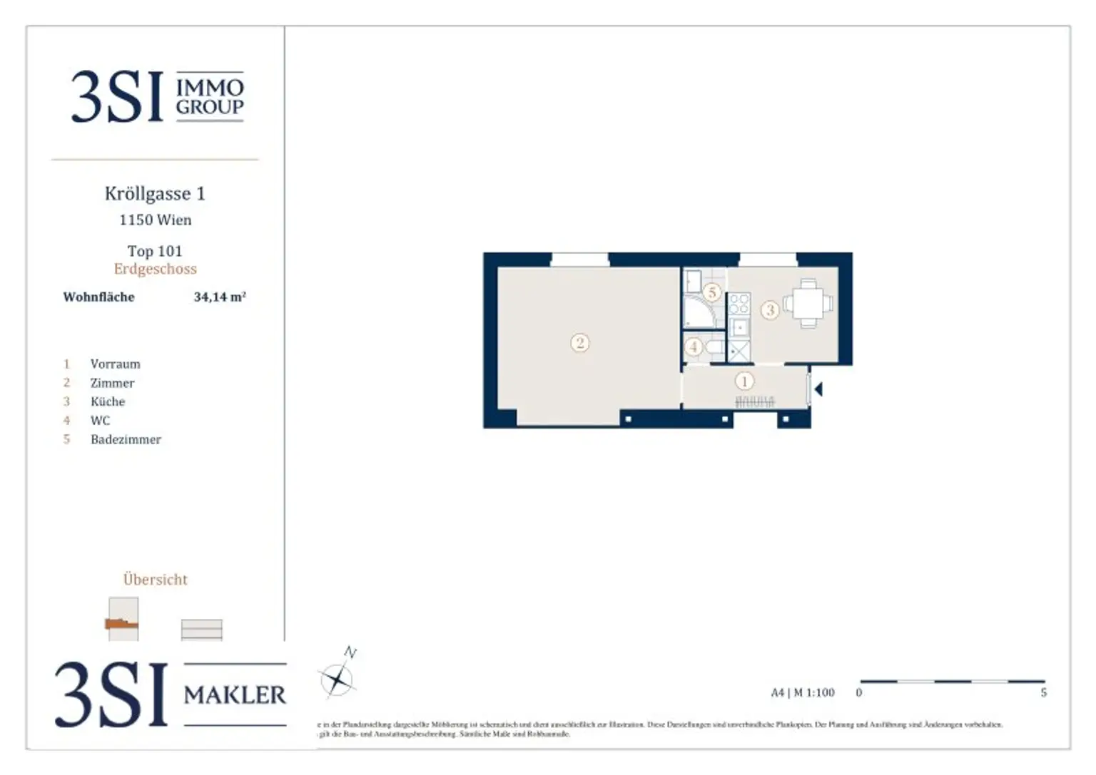 Charmante 1-Zimmer-Wohnung im Herzen des 15. Bezirks