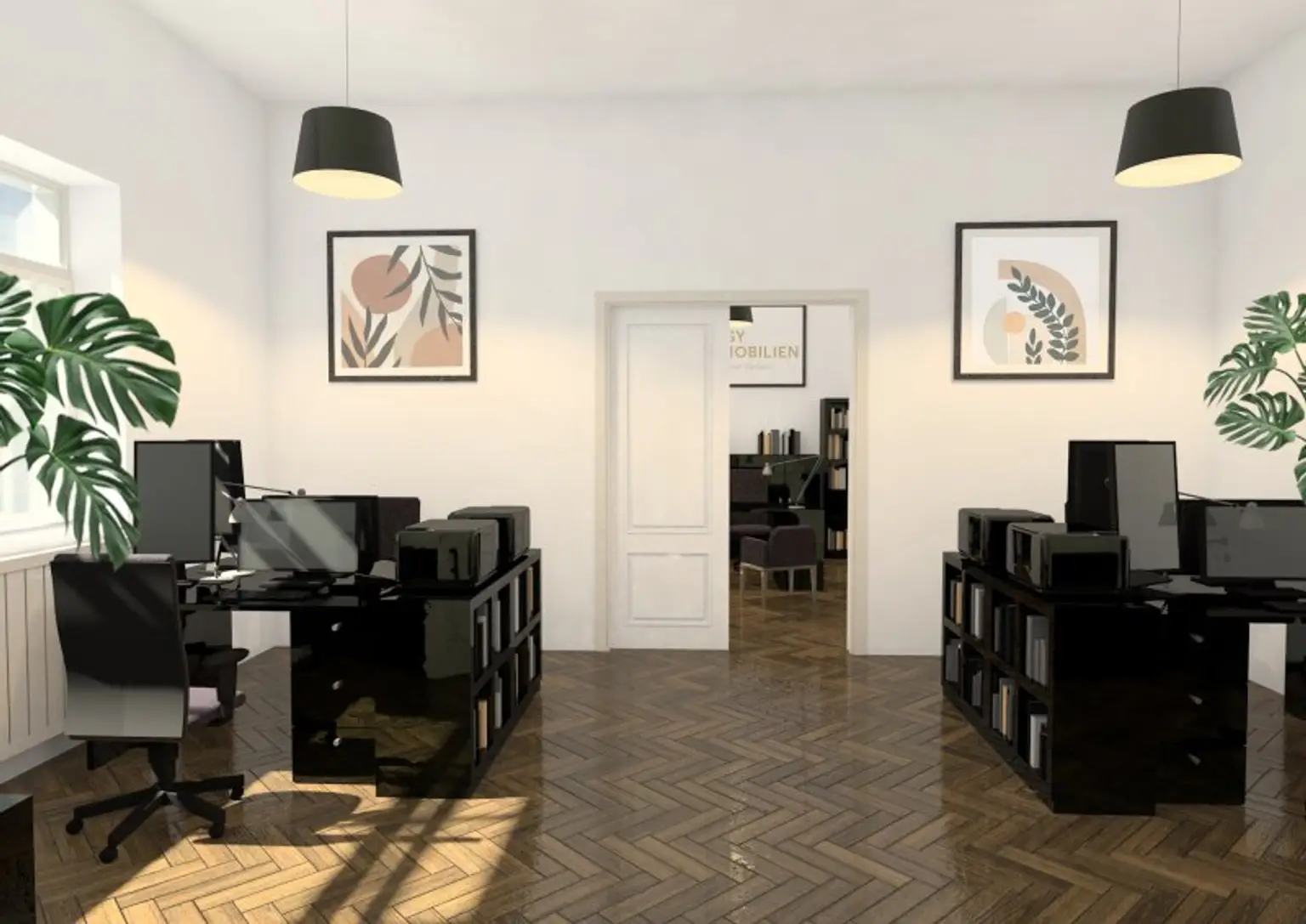 Provisionsfrei! Bürotisch in einem CoWorking Space am Brahmsplatz zu vermieten!