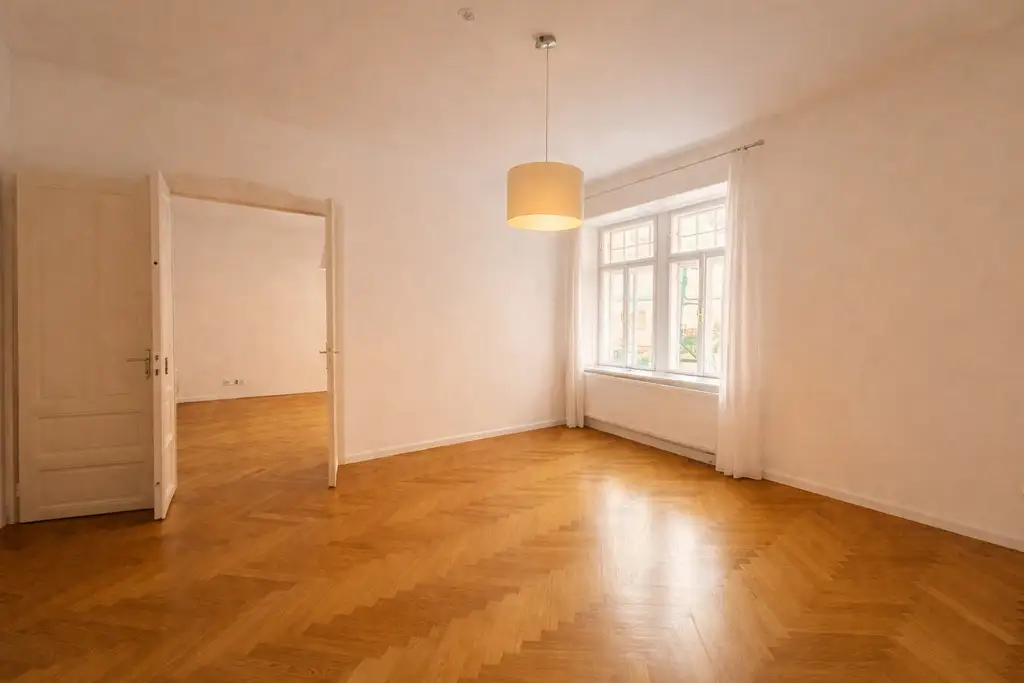 Gepflegte und ruhige Hochparterre Wohnung Nähe Alois Drasche Park