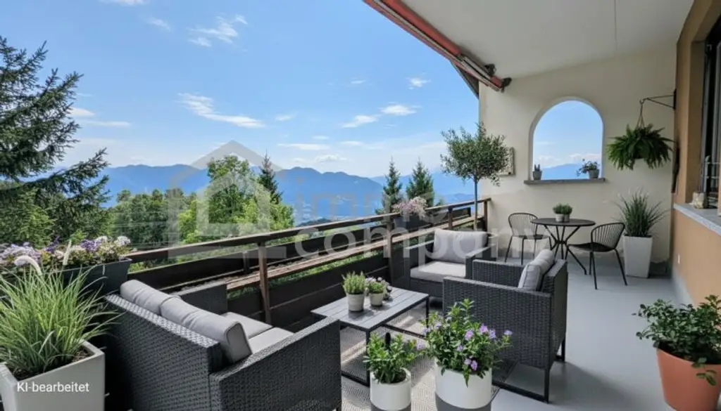 Traumhafte 3-Zimmer-Ferienwohnung mit Bergpanorama – mit 2 Balkonen und Parkplatz!