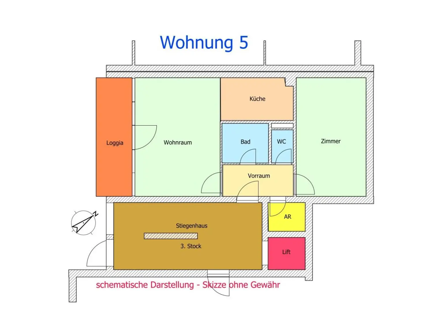 Grundriss Wohnung 5